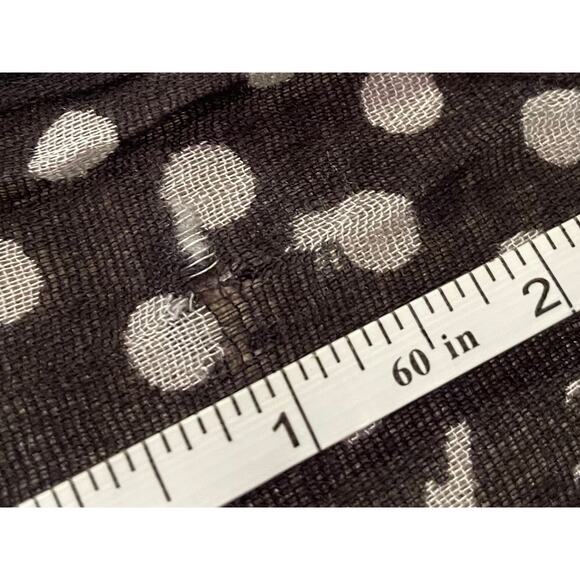 Cato Black White Owl Print & Polka Dot Scarf/Wrap/ Shawl Halloween 20 x 70 - Picture 8 of 8